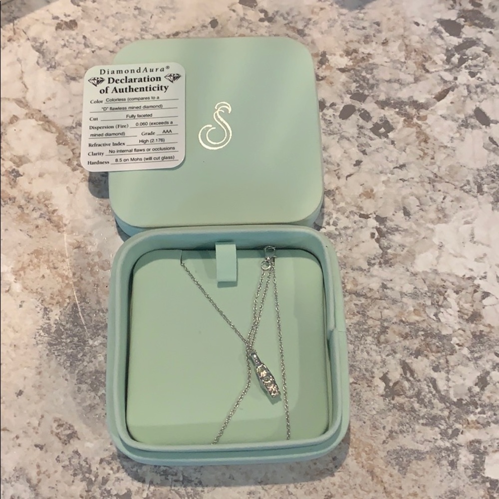 Stauer Mined diamond necklace